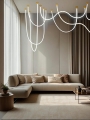 Nowoczesna lampa wisząca LED SANTIAGO 400 cm