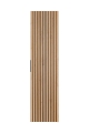 Wysoki słupek łazienkowy, ryflowane fronty w kolorze dąb wotan 140/35 cm MARITE