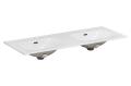 Podwójna umywalka meblowa, ceramiczna 120 cm ETIKA