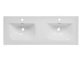 Podwójna umywalka meblowa, ceramiczna 120 cm ETIKA