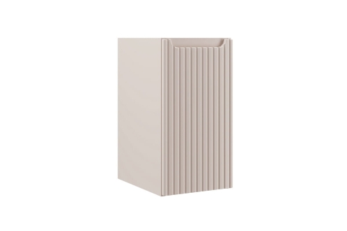 Szafka łazienkowa z półkami, ryflowane fronty w kolorze kaszmir 30 cm TAJGA