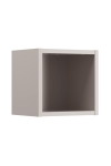 Wisząca otwarta szafka łazienkowa, w kolorze kaszmir 26,5/28 cm TAJGA