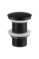 Ceramiczna umywalka nablatowa, w kolorze czarnym 45 cm SOLID BLACK