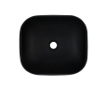 Ceramiczna umywalka nablatowa, w kolorze czarnym 45 cm SOLID BLACK