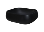 Ceramiczna umywalka nablatowa, w kolorze czarnym 45 cm SOLID BLACK