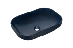 Ceramiczna umywalka nablatowa, w kolorze matowym granatowym 50 cm NOEL
