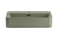 Ceramiczna umywalka nablatowa, w kolorze matowym khaki 55 cm PERI