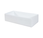 Umywalka łazienkowa nablatowa w kolorze białym 45 cm RIX