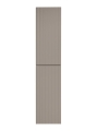 Słupek łazienkowy z półkami, ryflowane fronty w kolorze kaszmir 160 cm FRANK