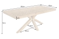 Stół z grubym blatem w jodełkę, z drewna sosnowego 160/80 cm PINE