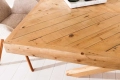 Stół z grubym blatem w jodełkę, z drewna sosnowego 160/80 cm PINE