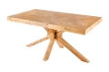 Stół z grubym blatem w jodełkę, z drewna sosnowego 160/80 cm PINE