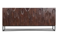 Nowoczesna komoda z drewna mango 175 cm, metalowe nogi, FERDI II