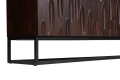 Nowoczesna komoda z drewna mango 175 cm, metalowe nogi, FERDI II
