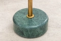 Metalowy stolik kawowy na zielonej, marmurowej podstawie 30/56 cm FIORENZA