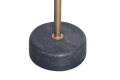 Metalowy stolik kawowy na czarnej, marmurowej podstawie 30/56 cm FIORENZA