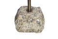 Metalowy stolik kawowy na marmurowej podstawie 36/60cm FIORENZA