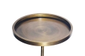Metalowy stolik kawowy na marmurowej podstawie 36/60cm FIORENZA