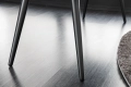 Ławka tapicerowana na metalowych nogach, szampański velvet 100 cm AURELLE