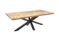 Industrialny stół z drewna mango na metalowych nogach typu pająk 180 cm TIMBERO
