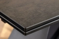 Ceramiczny stół rozkładany, blat imitujący kamień, metalowe nogi 180-260 cm OVIL