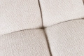 Pikowana sofa w kolorze kremowym, na metalowych nogach 165 cm ADRIANA