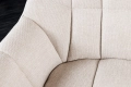Pikowana sofa w kolorze kremowym, na metalowych nogach 165 cm ADRIANA