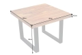 Stolik kawowy na metalowych nogach, drewno sheesham 60/60 cm CUBO