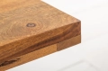Stolik kawowy na metalowych nogach, drewno sheesham 60/60 cm CUBO