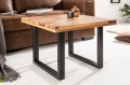 Stolik kawowy na metalowych nogach, drewno sheesham 60/60 cm CUBO