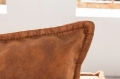 Sofa trzyosobowa na metalowych nogach, w kolorze brązowym 195 cm NIVO