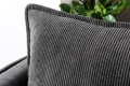Sofa trzyosobowa na metalowych nogach, w kolorze szarym 195 cm NIVO