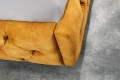 Łóżko dwuosobowe, pikowany zagłówek w kolorze żółtym 180/200 cm FRANCE