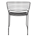 Ażurowe czarne krzesło RAS, w całości metalowe
