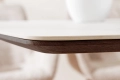 Stół z blatem ceramicznym o wyglądzie marmuru, fornir z drewna orzechowego 200 cm VINERA