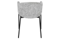 Krzesło z podłokietnikami w kolorze szarym, na metalowych nogach WIKE