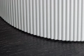 Stół z blatem ceramicznym o wyglądzie marmuru, biała podstawa 120 cm VINERA